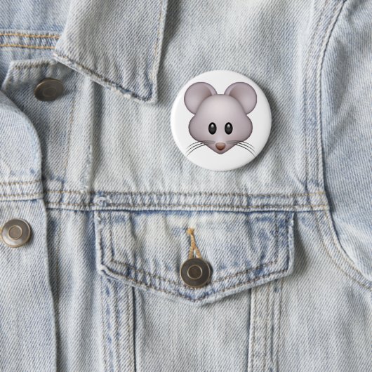 Muis - Emoji Ronde Button 5,7 Cm (In situ)