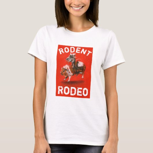 Muis en cavia Rodeo Vrouwen T-shirt (Voorkant)