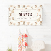 Muis en Cookie Verjaardagsfeestbanner Spandoek (Insitu)