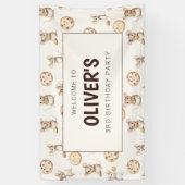 Muis en Cookie Verjaardagsfeestbanner Spandoek (Verticaal)