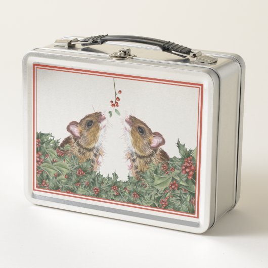 Muis en Holly Christmas Cookie tin (Voorkant)
