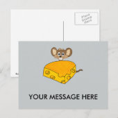 Muis en kaas briefkaart (Voorkant / Achterkant)