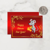 Muis en kaas notitiekaartje (Voorkant / Achterkant in situ)