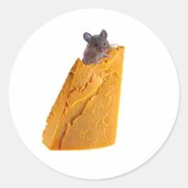 MUIS EN KAAS OP STICKER