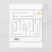 Muis en kaasmaze briefkaart (Voorkant)
