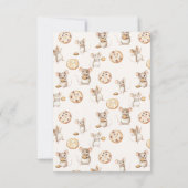 Muis- en koekverjaardagsfoto dank je kaart (Achterkant)