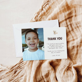 Muis- en koekverjaardagsfoto dank je kaart