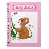 Muis en lieveheersbeestje Spiral Photo Notitieboek (Voorkant)