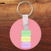 muis en macarons sleutelhanger (Voorkant)