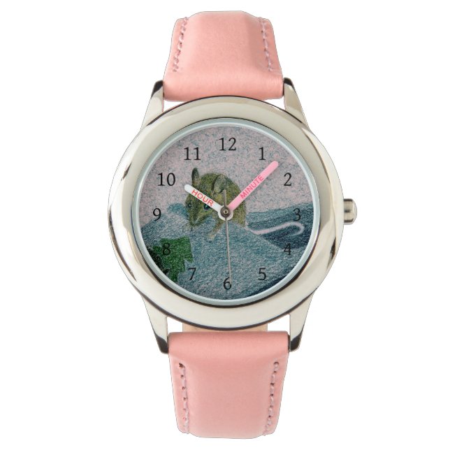 Muis en Pantoffel Horloge (Voorkant)