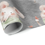 Muis en rat, konijn Kerstmis Cadeaupapier (Rol Hoek)
