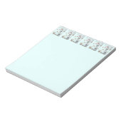 Muis en rode bessen sneeuwscène notitieblok (Linkerzijde)