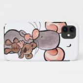 Muis en teddybeer geïllustreerde telefoonhoes Case-Mate iPhone case (Achterkant (horizontaal))