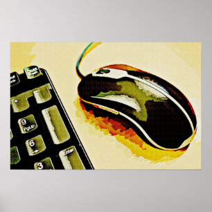 Muis en toetsenbord poster