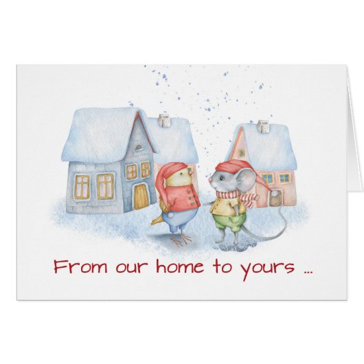 Muis en vogelkerst Ons huis voor jullie (Voorkant Horizontaal)