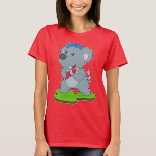 Muis Fles Rode wijn T-shirt