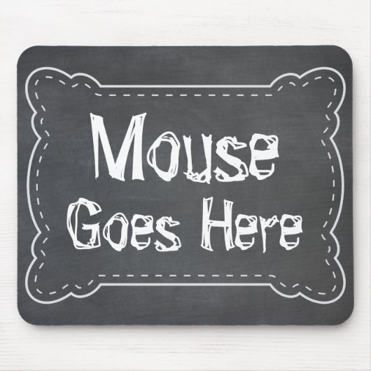 Muis gaat hier Blackboard Muismat (Voorkant)