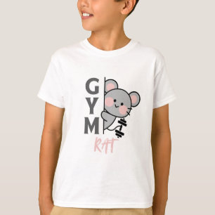 Muis grafische t-shirt voor gymratjes