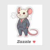 Muis, grote baas muis sticker (Vel)