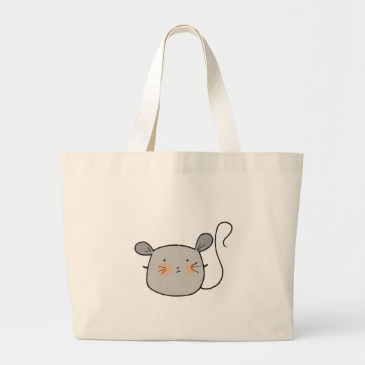 muis grote tote bag (Voorkant)