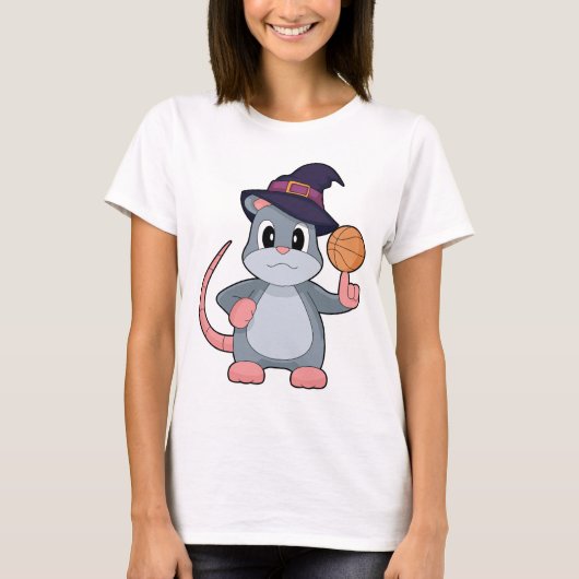Muis Halloween Basketbal T-shirt (Voorkant)