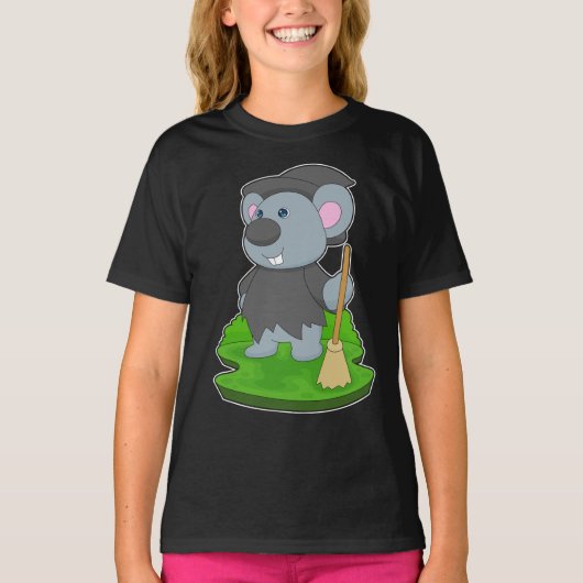 Muis Halloween Heks T-shirt (Voorkant)