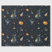 Muis Halloween Wrapping Paper Dark  Style Cadeaupapier (Vlak)