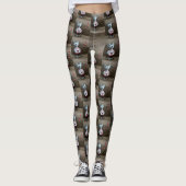 Muis hart envelop harten op land rustiek hout leggings (Voorkant)
