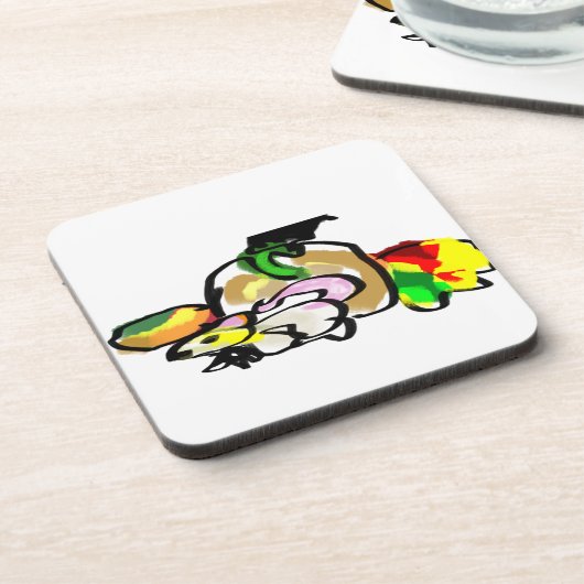 Muis herfst bier onderzetter (Linkerzijde)