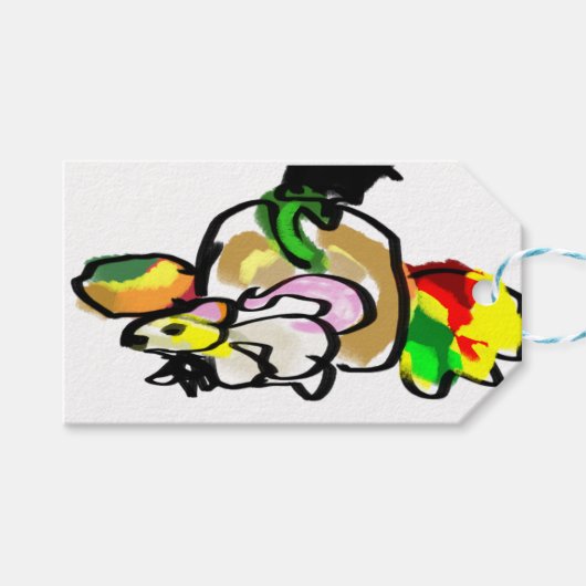 Muis herfst cadeaulabel (Voorkant (Horizontaal))