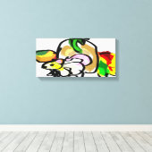 Muis herfst canvas afdruk (Insitu (Houten vloer))