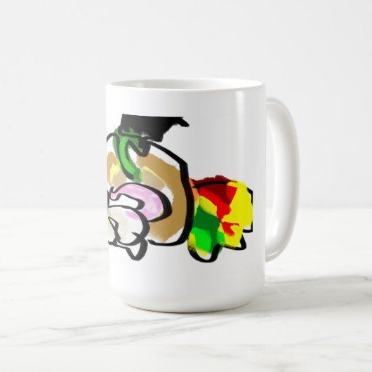 Muis herfst koffiemok (Voorkant rechts)