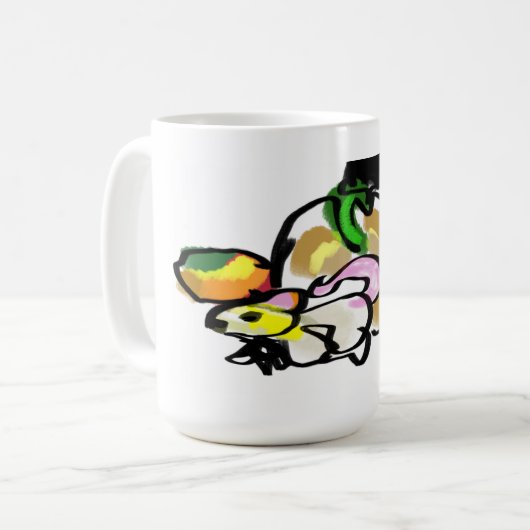 Muis herfst koffiemok (Voorkant links)