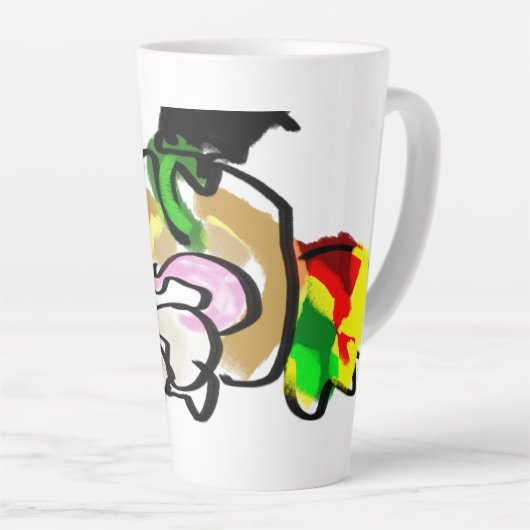 Muis herfst latte mok (Rechterhoek)