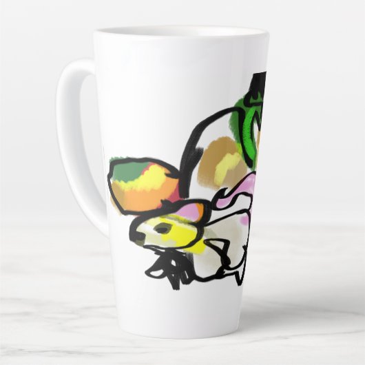 Muis herfst latte mok (Linkerhoek)