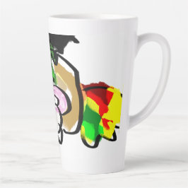 Muis herfst latte mok