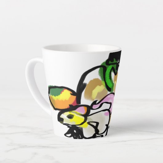 Muis herfst latte mok (Linkerhoek)