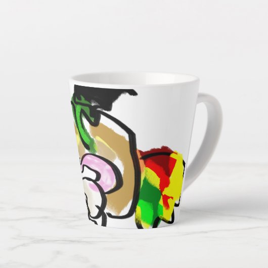 Muis herfst latte mok (Rechterhoek)