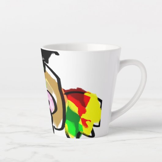 Muis herfst latte mok (Rechts)