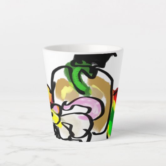 Muis herfst latte mok (Voorkant)