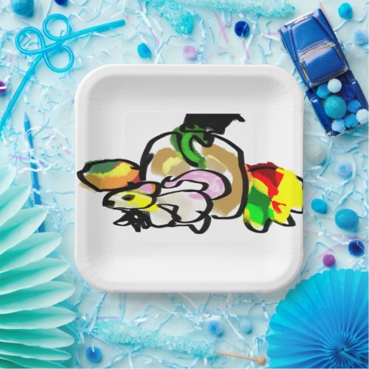 Muis herfst papieren bordje (Feest)