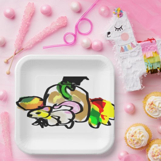 Muis herfst papieren bordje (Feest)