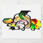 Muis herfst sparkling wijnetiket (Enkel label)