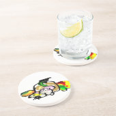 Muis herfst zandsteen onderzetter (Zijkant)