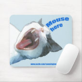 Muis hier Mousepad Blue Muismat (Met muis)