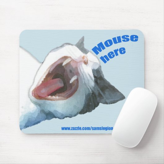 Muis hier Mousepad Blue Muismat (Met muis)