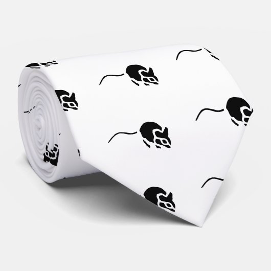 Muis  hout graven stropdas (Opgerold)