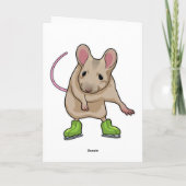Muis Ijs schaatsen Schaatsen Kaart (Achterkant)