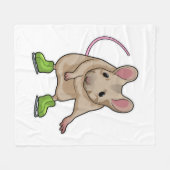 Muis, ijsschaatsijs, schaatsen fleece deken (Voorkant (Horizontaal))