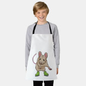 Muis, ijsschaatsijs, schaatsen schort (Gedragen)